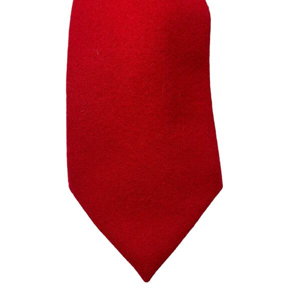 EUC - Vintage 70's/80's Pendleton Cherry Red Wool Tie - Picture 2 of 3